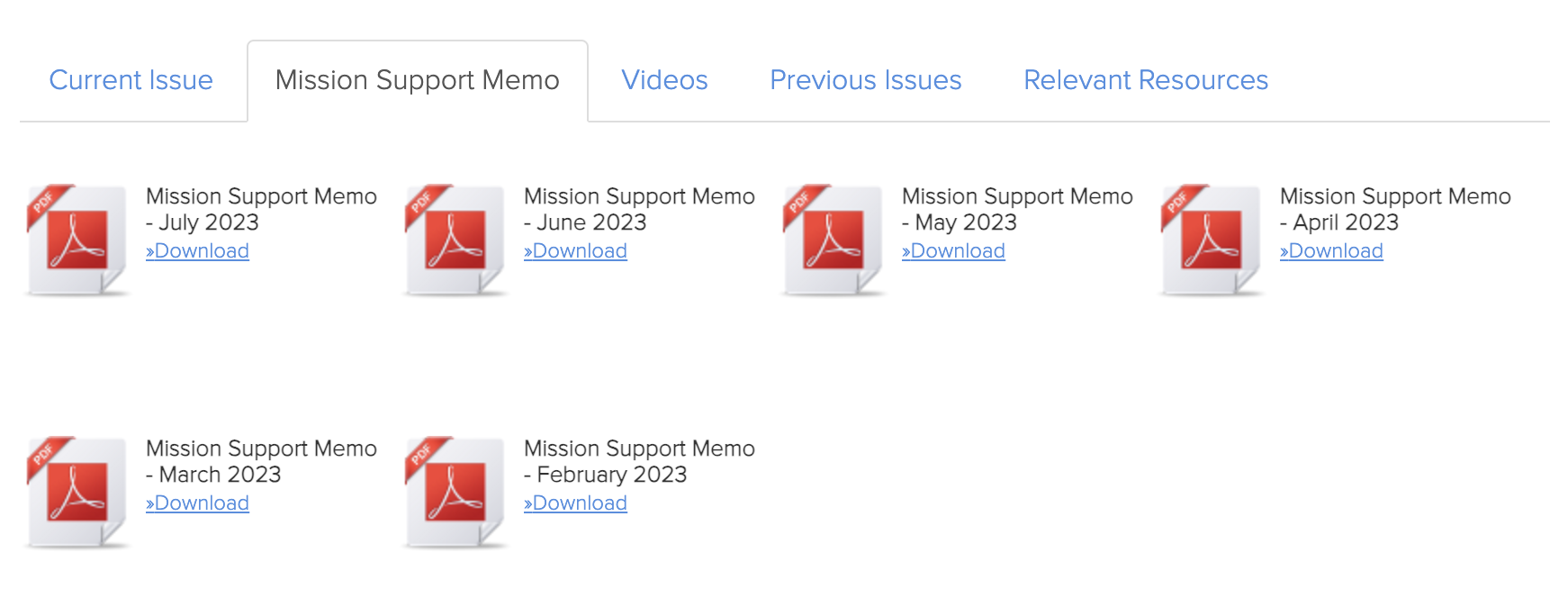 Mission Support Memo screenshot on SOFIA