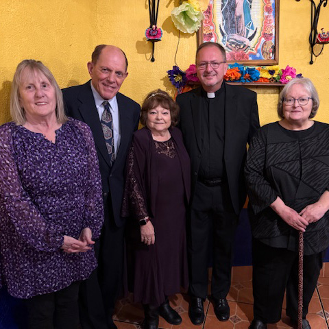 The Rev. David Rebey (second from right) recently officiated a wedding for a member of Breaking the Chains Church