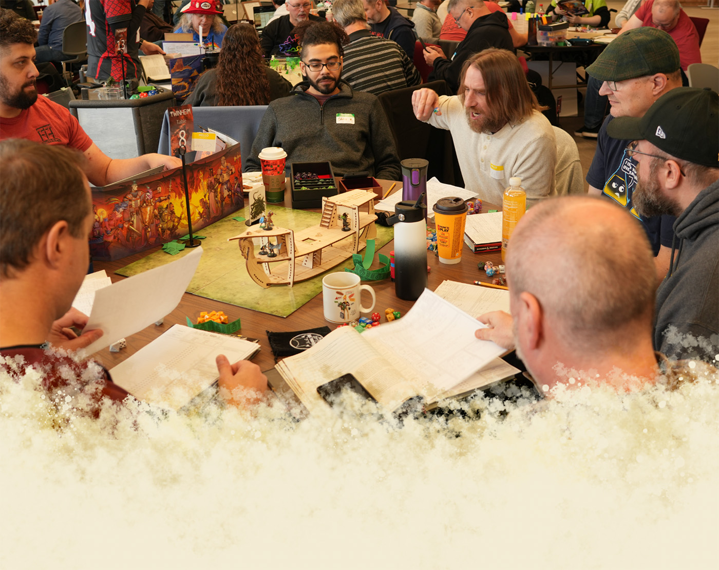 Group of people playing Dungeons and Dragons